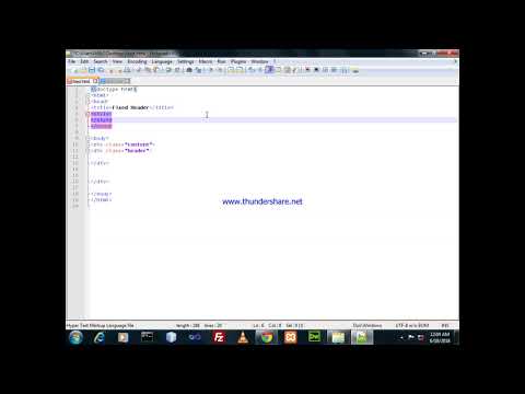html css Fixed
