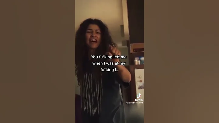 You f*cking left me when I needed you the most 😭 #ruebennett #euphoria #zendaya