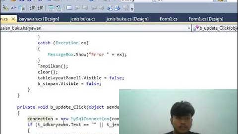 Membuat aplikasi toko buku di C# dan hidiS