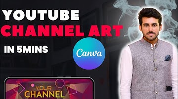 How to Make a YouTube Banner in Canva | YouTube Channel Art in Urdu/Hindi