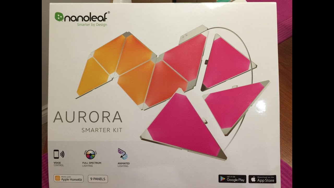 New Nanoleaf Aurora Light Panel Unboxing Youtube