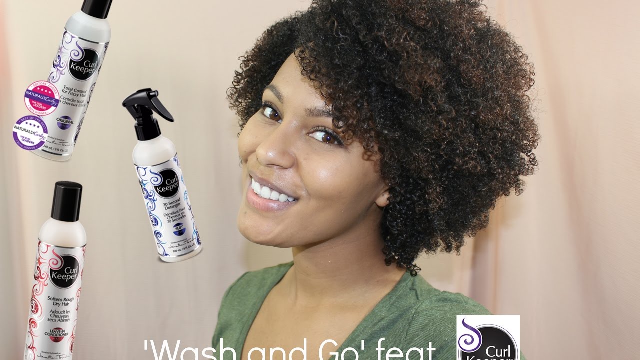 Fluffy Wash and Go with Curl Keeper Products _SimplyStasia YouTube
