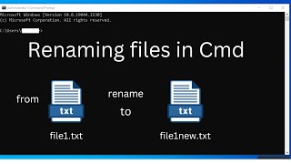 How to Rename a file using CMD (Windows Command Prompt) on Windows 10, 11