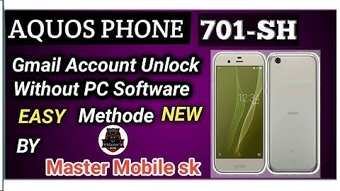 Sharp Aquos Phone 701-SH Google Account Lock! FRP Bypass Aquos 701-sh