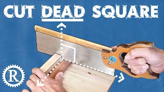 Perfect square cuts with hand tools.