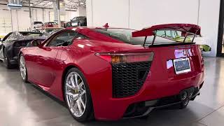 Cold Start 268 Mile 2012 Lexus LFA Absolutely Red For Sale on BaT by Cascio Motors