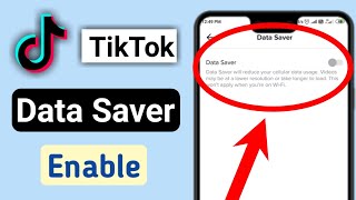 How To Enable Data Saver On Tiktok | Tik Tok Me Data Saver On Kaise Kare | YTech Know