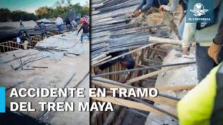 Colapsa estructura del Tramo 6 del Tren Maya; hay 2 lesionados