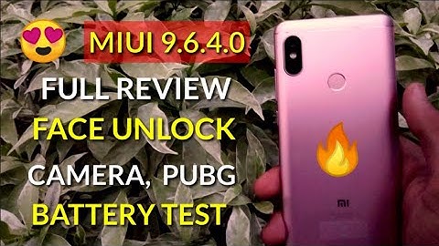 Redmi note 5 pro Miui 9.6.4.0 update | #face unlock, #battery test | #camera performance | PUBG test