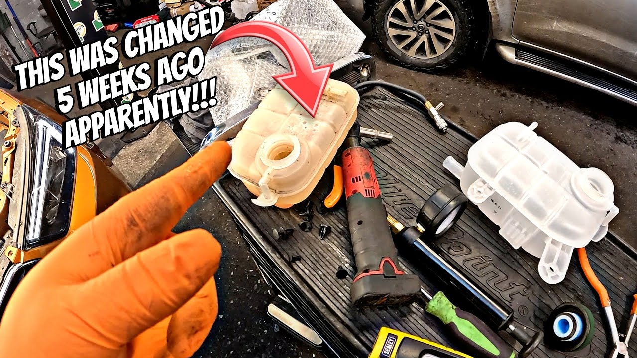 vauxhall mokka coolant leak. customer states that this header tank was