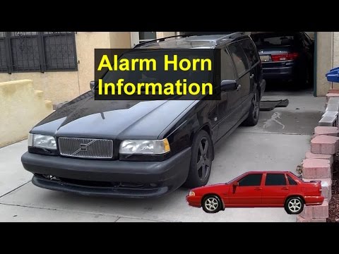 Alarm horn for the P80 Volvo cars, 850, S70, V70, V70 XC, etc. - VOTD