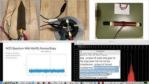 Large Ferrite Rod Core Loopstick AM Transmit Antenna for 32Khz - LIVE demo