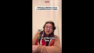 ¡Tienen mala memoria! Críticas a la gestión de salud y fondos