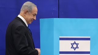 Israël : le parti de Netanyahu en tête des législatives, selon des estimations • FRANCE 24