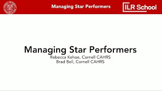 CAHRScast: Managing Star Perfomers