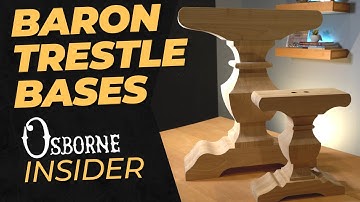 New Trestle Table and Bench Pedestals from Osborne! - Osborne Insider