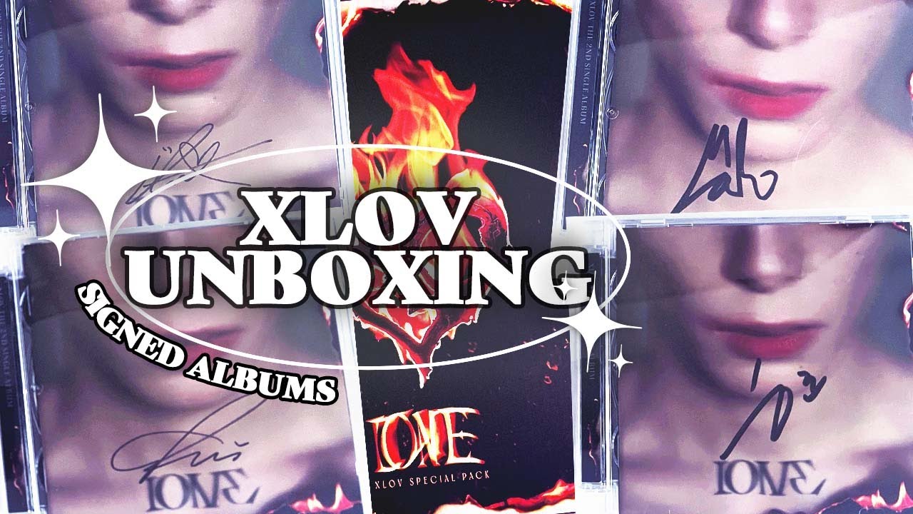 UNBOXING MY SINGED XLOV IONE ALBUMS 💖 - YouTube