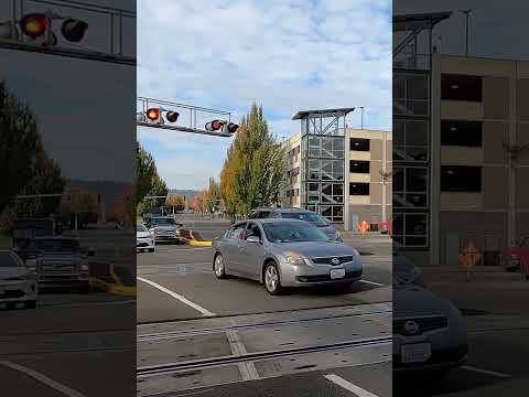 X-ing cars railroad crossing train track ASMR