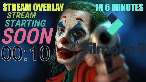 HOW TO MAKE LIVE | STREAM STARTING SOON OVERLAY | IN FILMORA 9 JUST IN 7 MIN | SMART GAMER