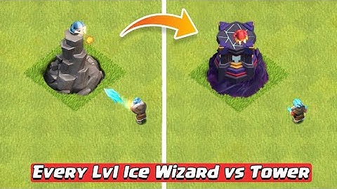 Every Level Ice Wizard vs Wizard Tower! | Clash Of Clans