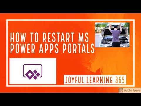 How to Restart MS Power Apps Portals