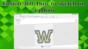 Fusion 360: How to insert an image and sketch over it