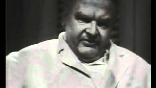Benny Hill imitating Peter Lorre in "Casablanca"