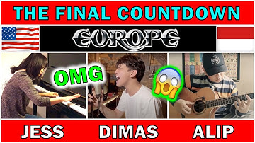 ‼️ FINAL COUNTDOWN (Europe Cover) | Alip Ba Ta | Dimas Senopati | Jess Mancuso | INDO & USA COLLAB❤️