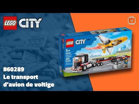 LEGO City 60289 Le transport d'avion de voltige 