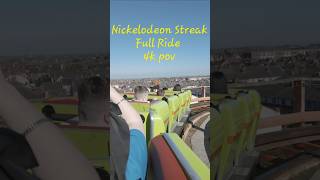 Blackpool pleasure beach Nickelodeon Streak Full Ride. #blackpool ##pleasurebeach #shorts #fun
