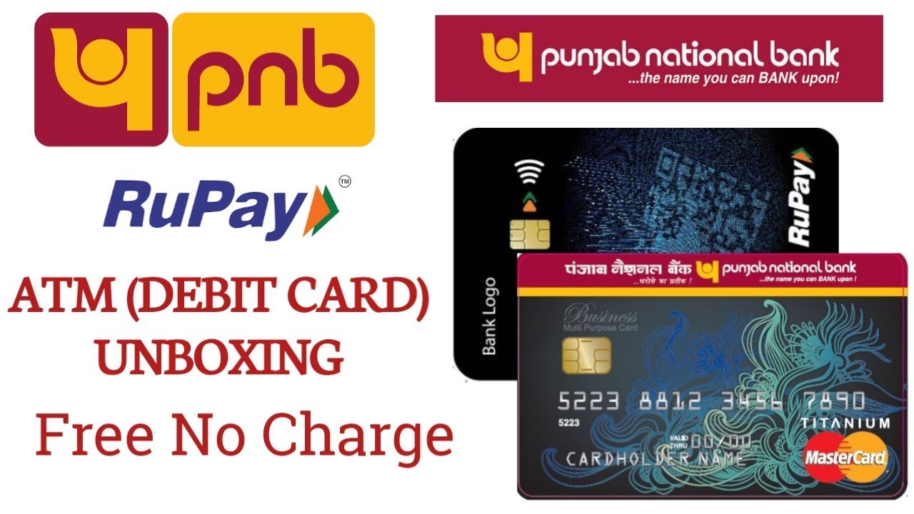 Punjab National bank Debit Card Unboxing YouTube