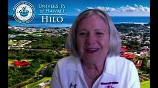 Chancellor Irwins Remarks at Earth Day Symposium
UH Hilo Chancellor Bonnie D. Irwin delivers remarks, Environmental Sustainability at the University of Hawai‘i at Hilo,” Lā Honua Symposium, Earth Day, April 22, 2021. The annual event was held virtually this year due to covid restrictions. Chancellor Irwins Remarks at Earth Day Symposium