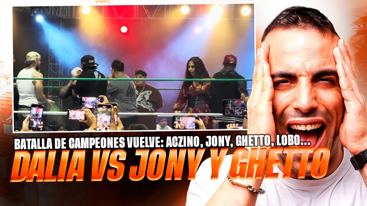 JONY B EL THERIAN VS DALIA Y RC JUNTO A GHETTO *ALUCINANTE* BATALLA DE CAMPEONES - PARTE 1
