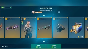 war robot game in first time gold chest open video