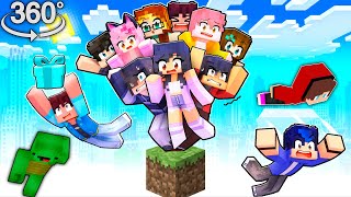APHMAU and Friends On ONE BLOCK In Minecraft!