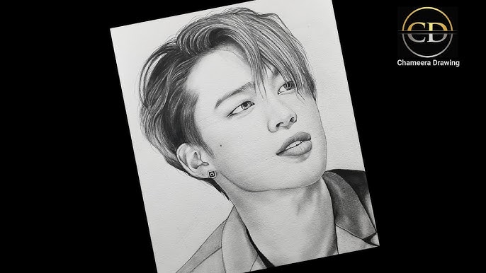 I'm still finishing the drawing of Park Jimin, I do not draw too well a  thousand pardons ❤❤😁❤❤