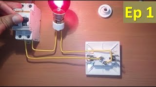 طريقة تركيب دارة كهربائية بسيطة montage simple allumage