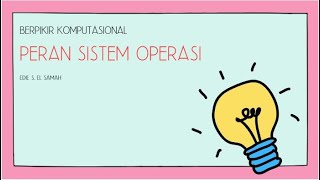 06. Berpikir Komputasional - Peran Sistem Operasi - Informatika Kelas X