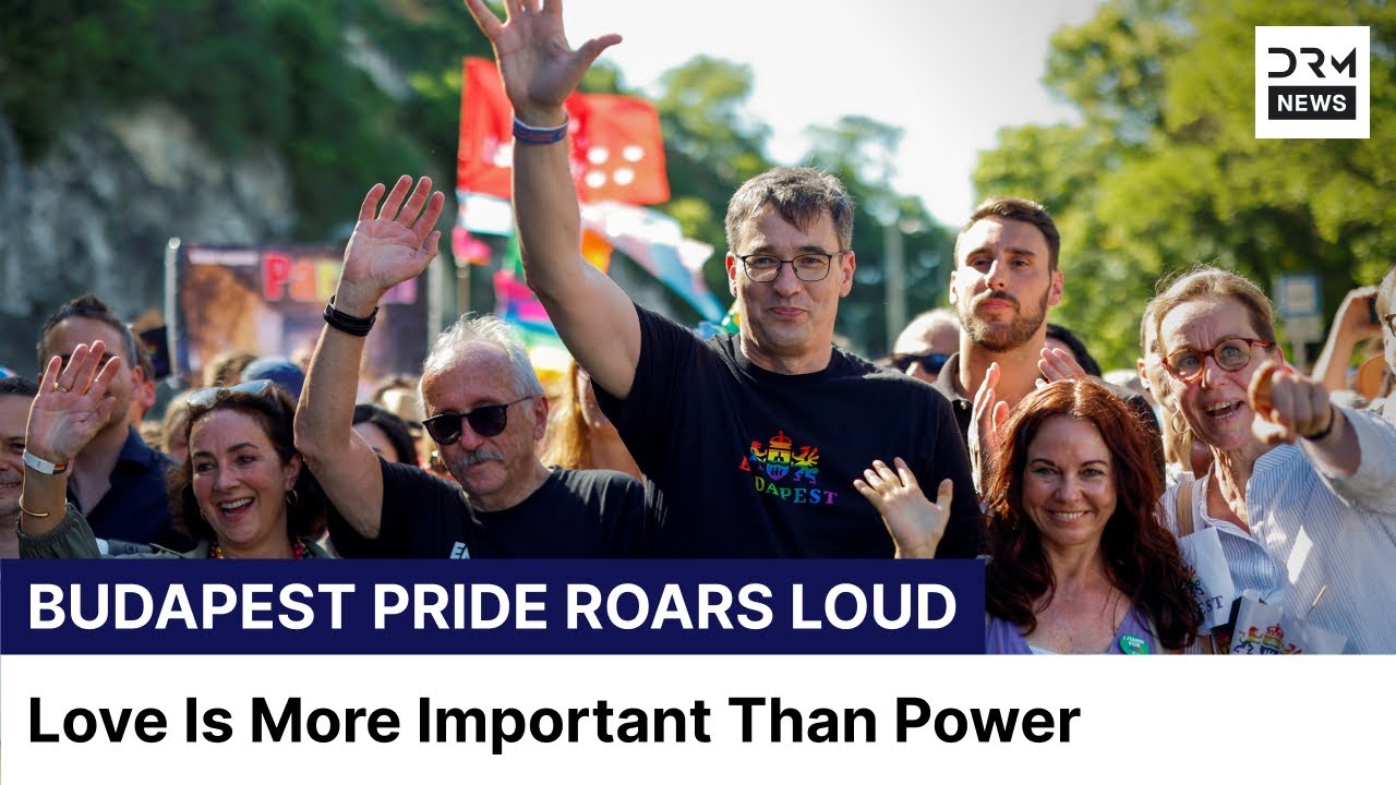 ‘Love Over Power’: Massive LGBTQ+ Protest Fills Budapest Streets | Budapest Pride | AM15