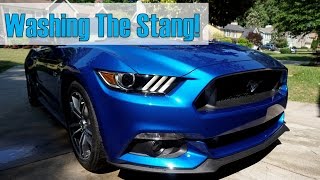 Washing the Mustang!