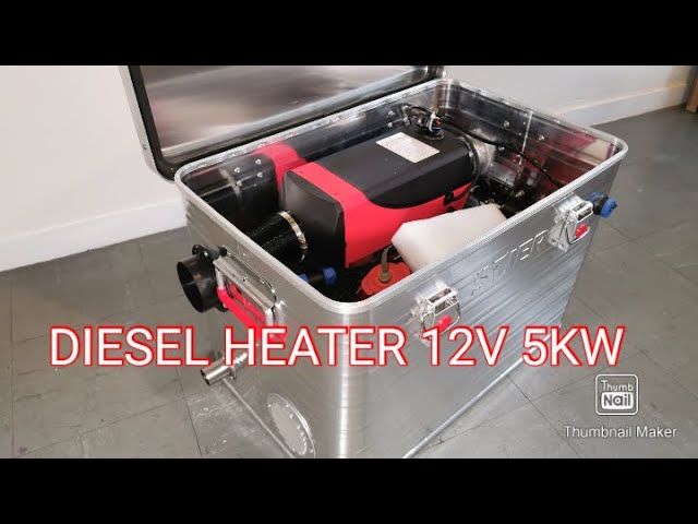 Randaco Chauffage Diesel 5KW 12V VEVOR Air Heater avec Silencieux