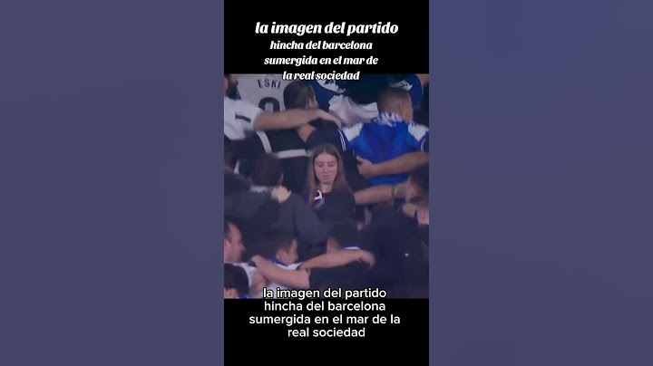 ¡Hincha del Barça atrapada en la locura de la hinchada de la Real!