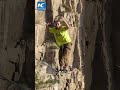 French athlete conquers slackline 155m above Yellow River