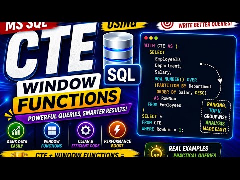 CTE Using Window Functions in MS SQL