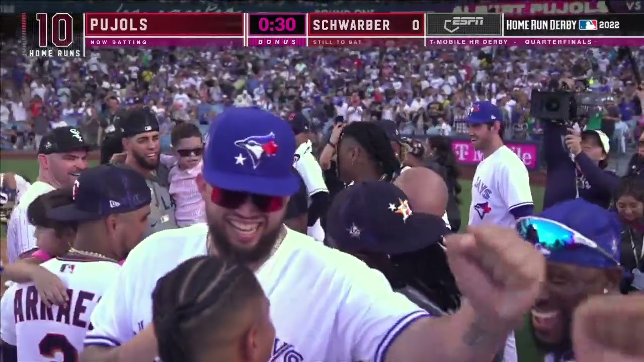 MLB All Stars SHOW RESPECT TO ALBERT PUJOLS IN FINAL HOME RUN DERBY | MLB HOME RUN DERBY 2022