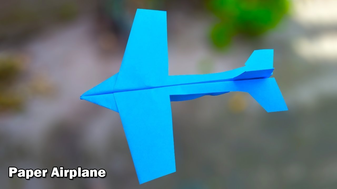 Making origami paper airplanes to fly long and far - YouTube
