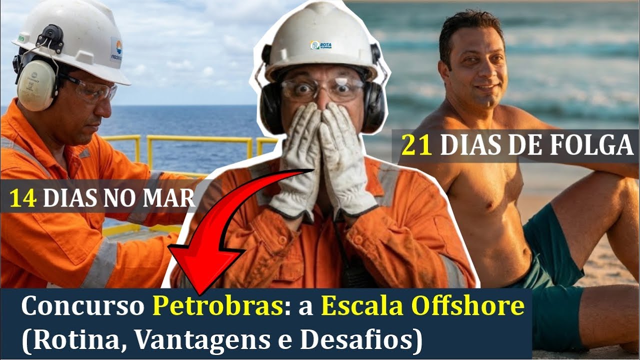 Concurso Petrobras 2026: TRABALHO EMBARCADO? Rotina, Salários e Quem Pode Fazer a Escala 14x21