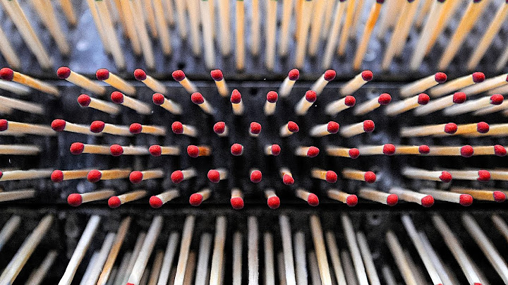 Processus de Production d'Allumettes Incroyable   À l'Intérieur de l'Usine