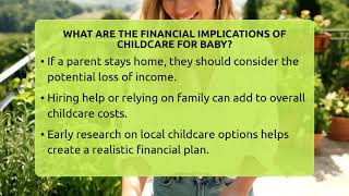 What Are The Financial Implications Of Childcare For Baby? - Preparing for Pregnancy Together