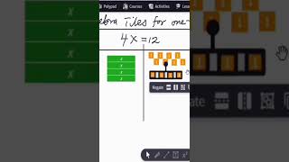 Algebra Tiles for one-step equation #math #algebra Profile